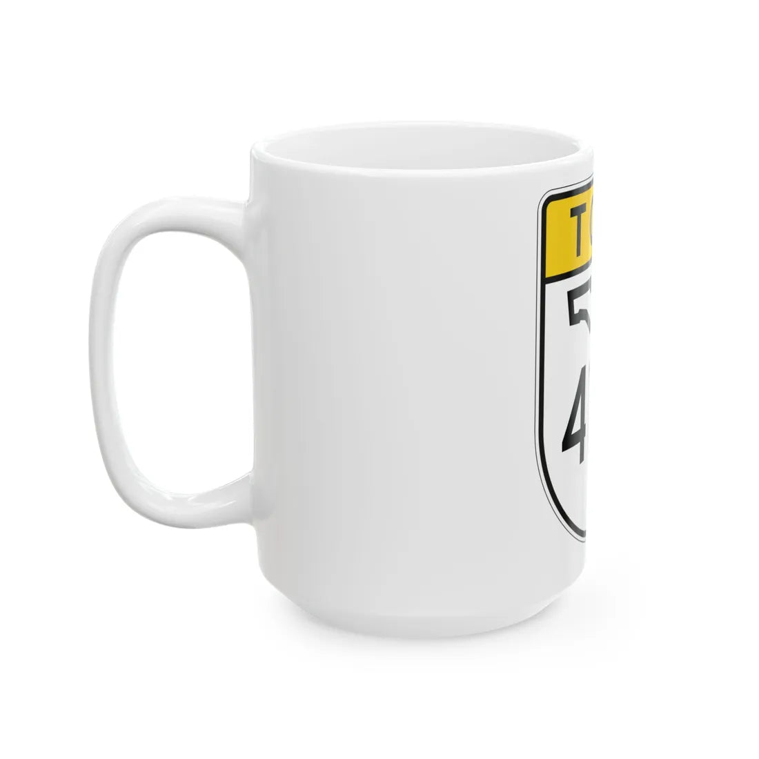 Toll Florida 414 (Florida) (Road Sign) White Coffee Mug - Go Mug Yourself