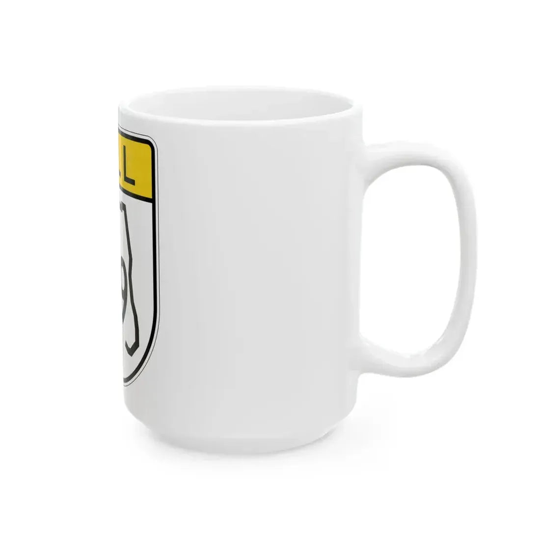 Toll Florida 429 (Florida) (Road Sign) White Coffee Mug - Go Mug Yourself