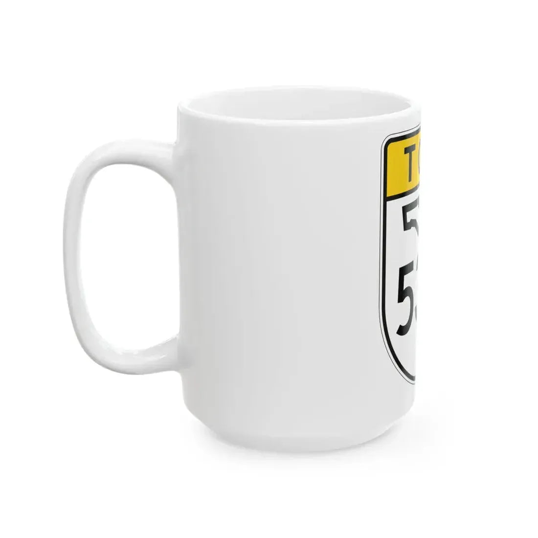 Toll Florida 538 (Florida) (Road Sign) White Coffee Mug - Go Mug Yourself