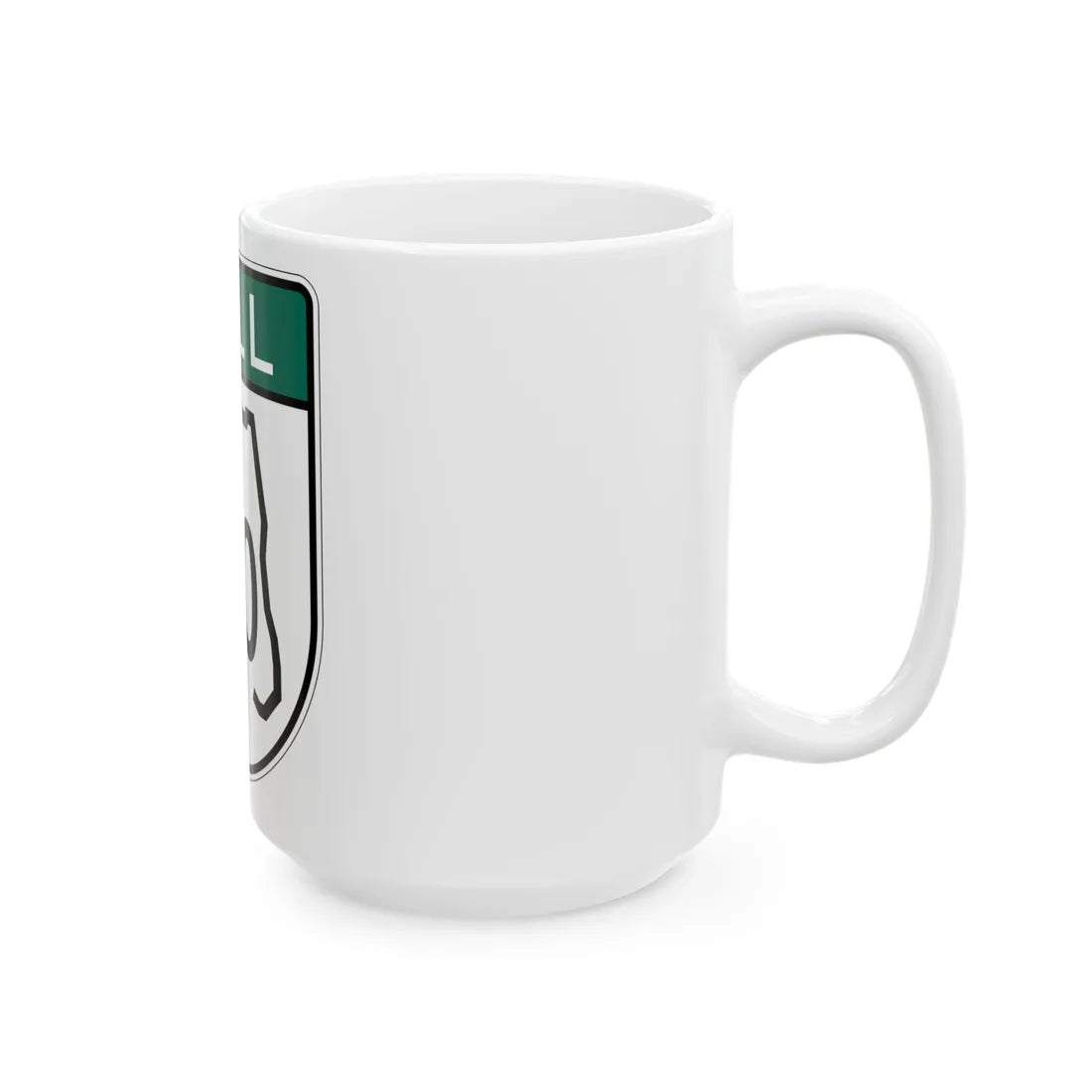 Toll Florida 570 old-green (Florida) (Road Sign) White Coffee Mug - Go Mug Yourself