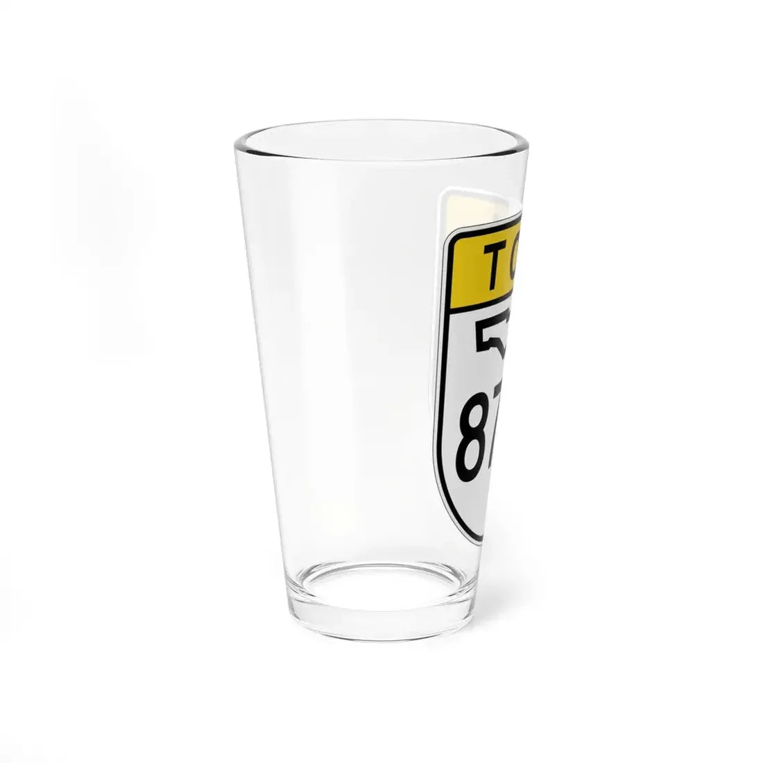Toll Florida 878 (Florida) (Road Sign) Pint Glss 16oz - Go Mug Yourself