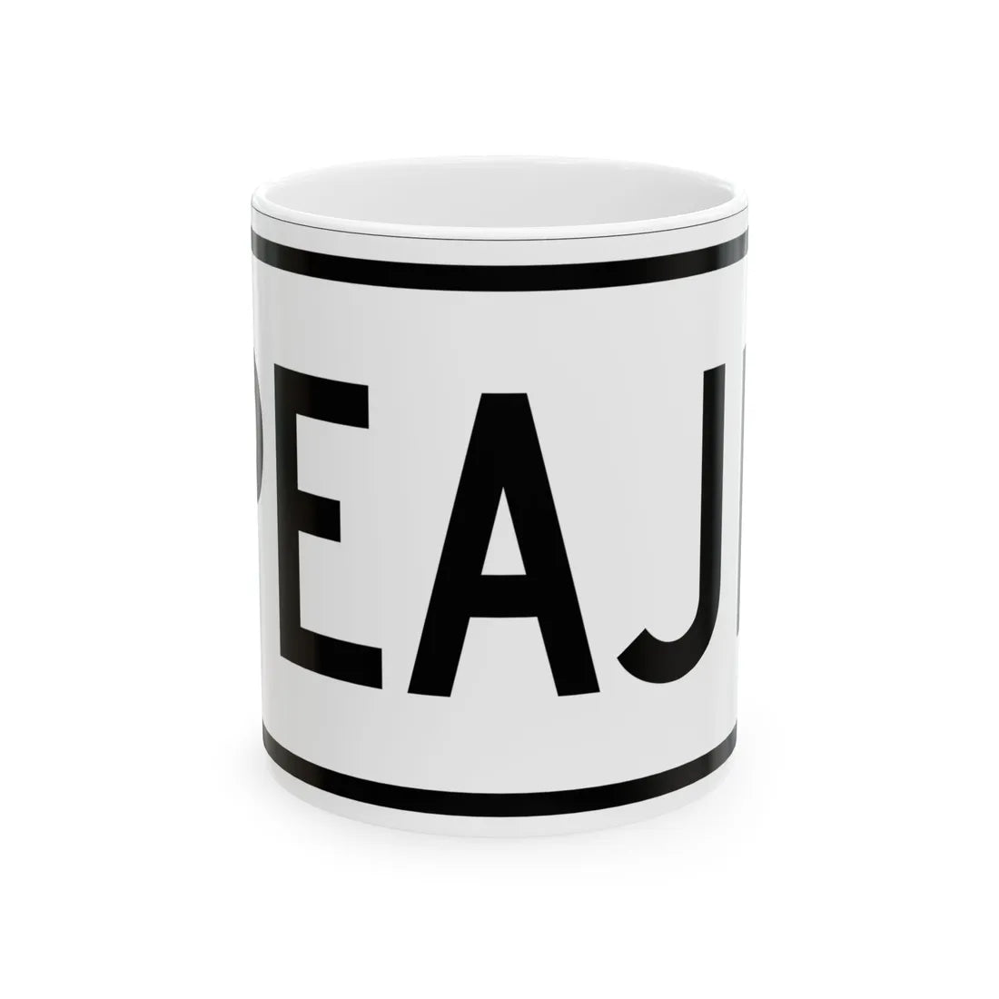 Toll plate es (Puerto Rico) (Road Sign) White Coffee Mug 11oz - Go Mug Yourself