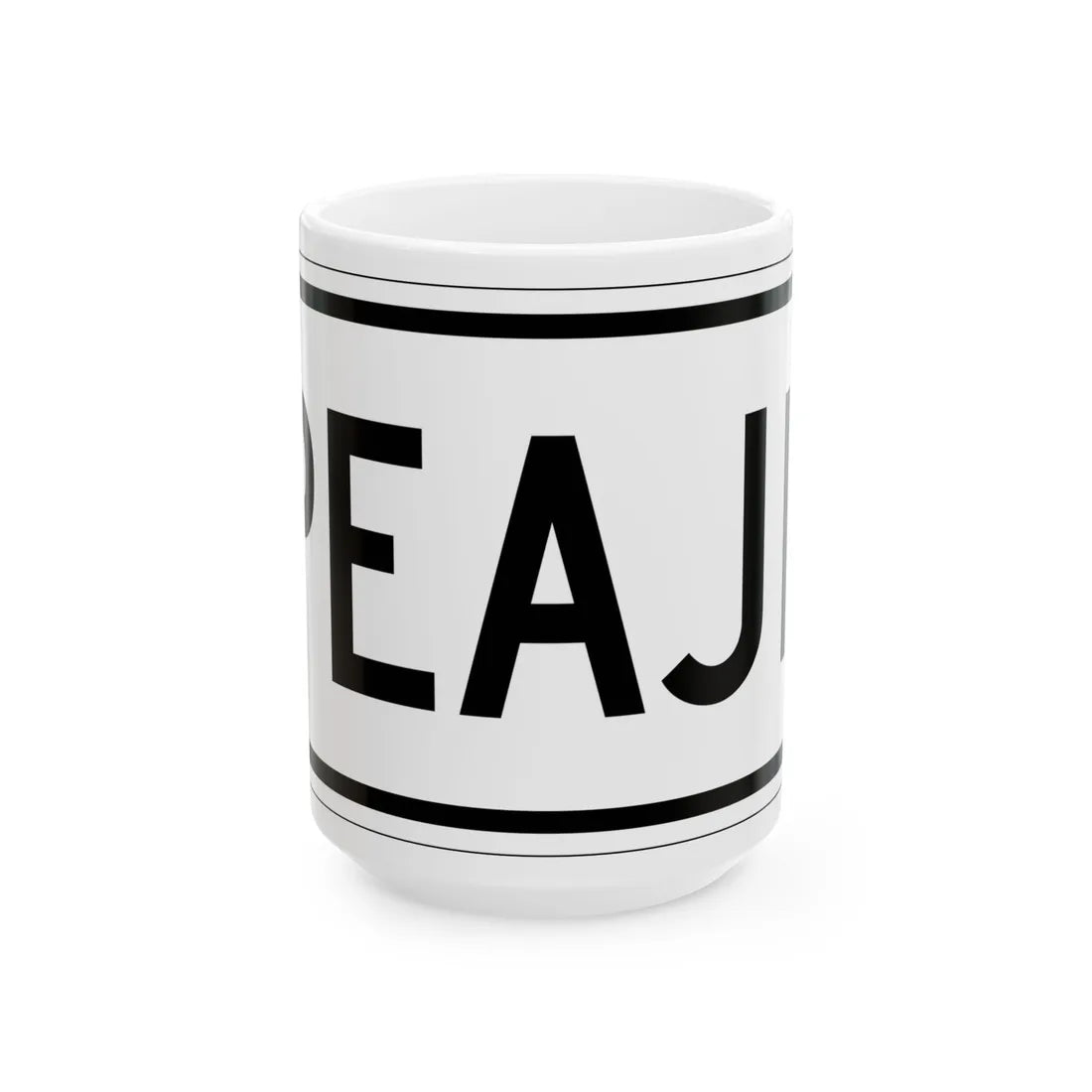Toll plate es (Puerto Rico) (Road Sign) White Coffee Mug 15oz - Go Mug Yourself