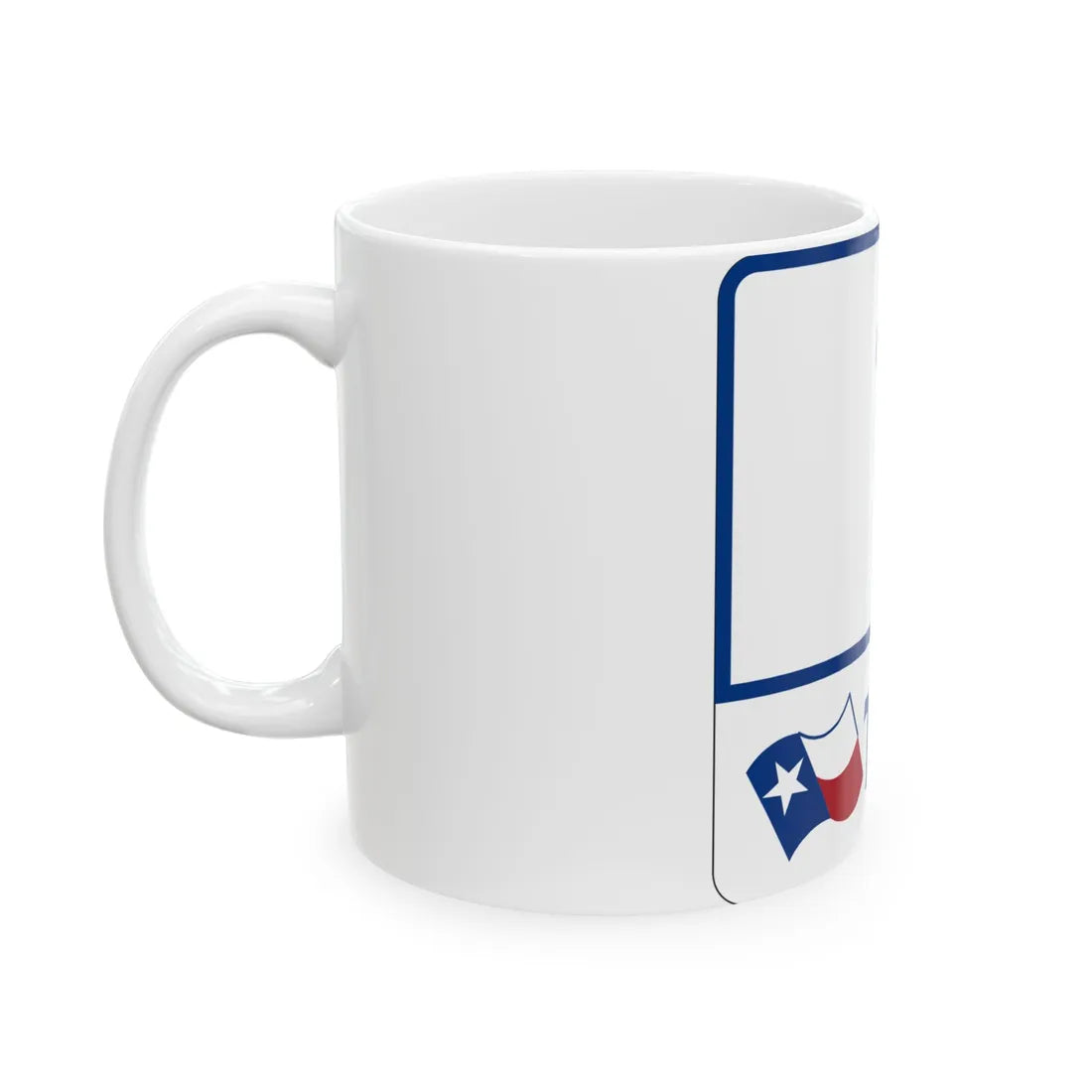 Toll Texas 1 (Texas) (Road Sign) White Coffee Mug - Go Mug Yourself