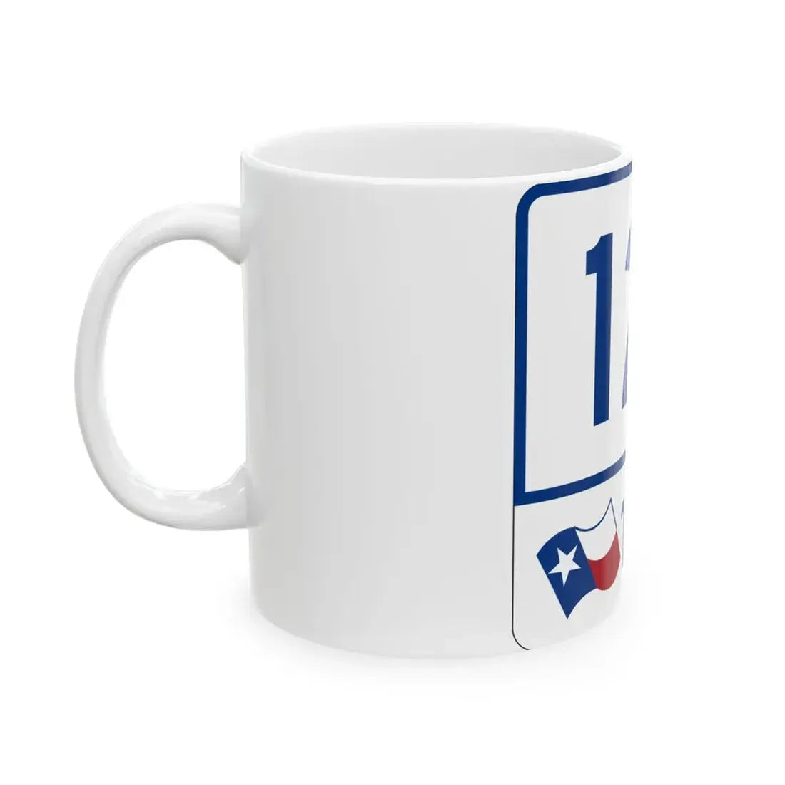 Toll Texas 121 (Texas) (Road Sign) White Coffee Mug - Go Mug Yourself
