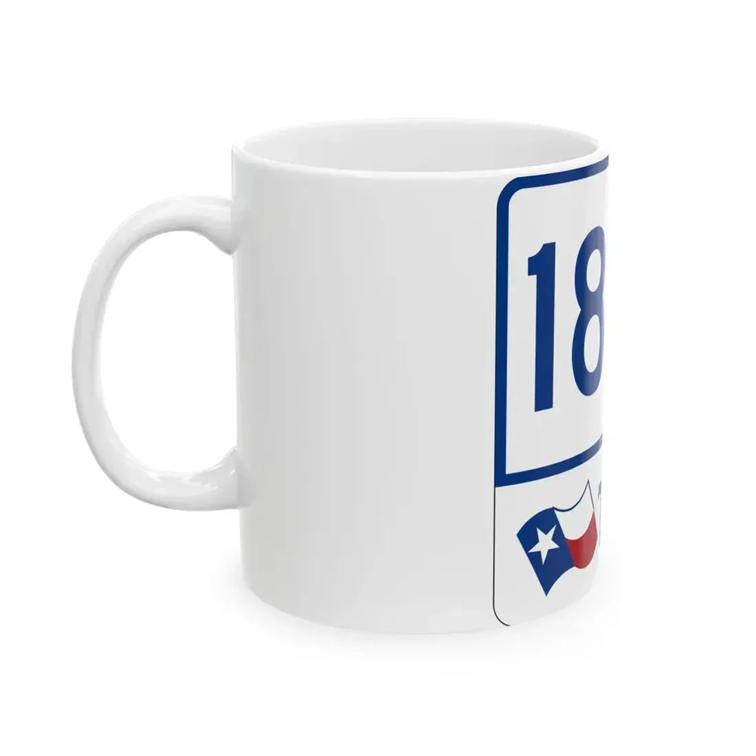 Toll Texas 183A (Texas) (Road Sign) White Coffee Mug - Go Mug Yourself