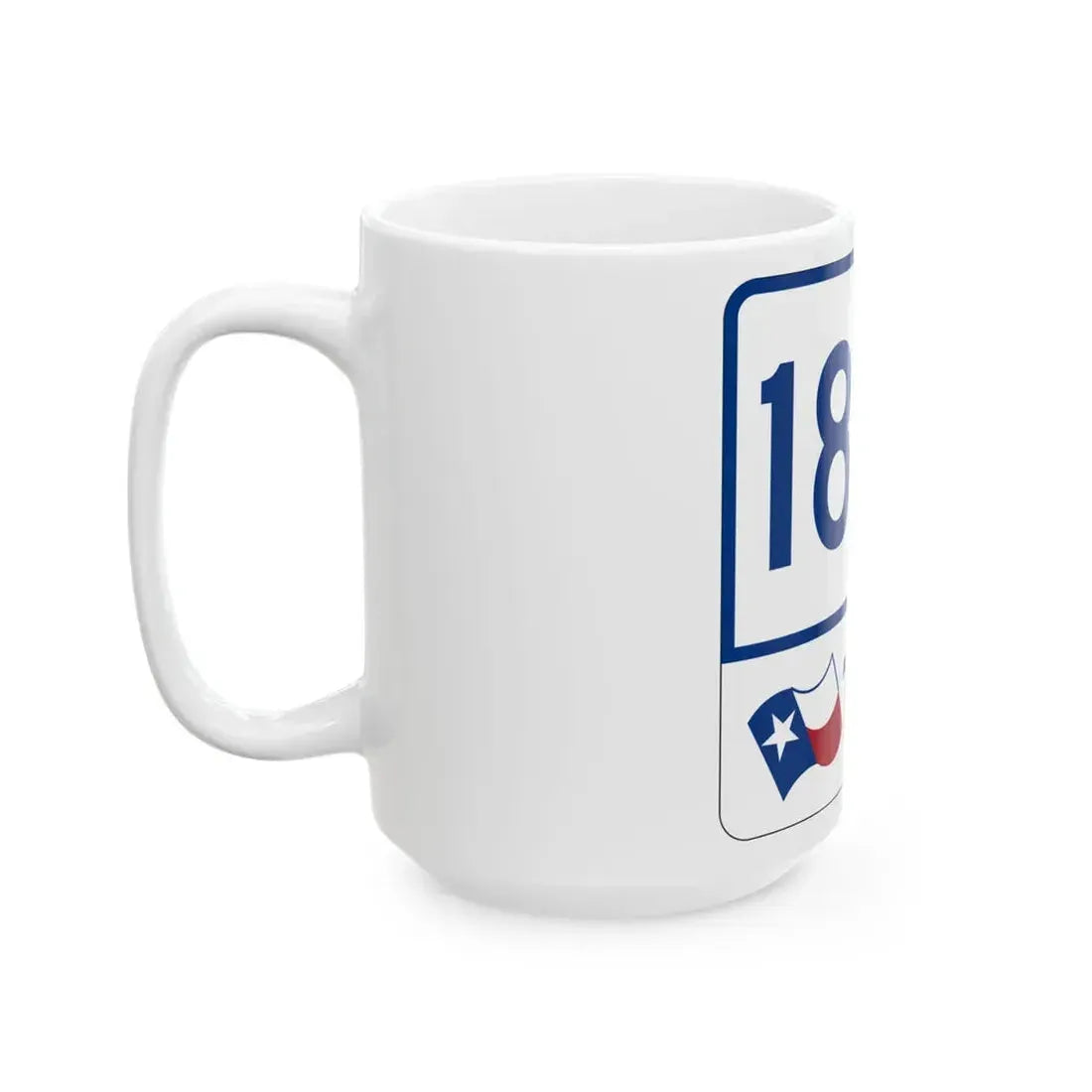 Toll Texas 183A (Texas) (Road Sign) White Coffee Mug - Go Mug Yourself