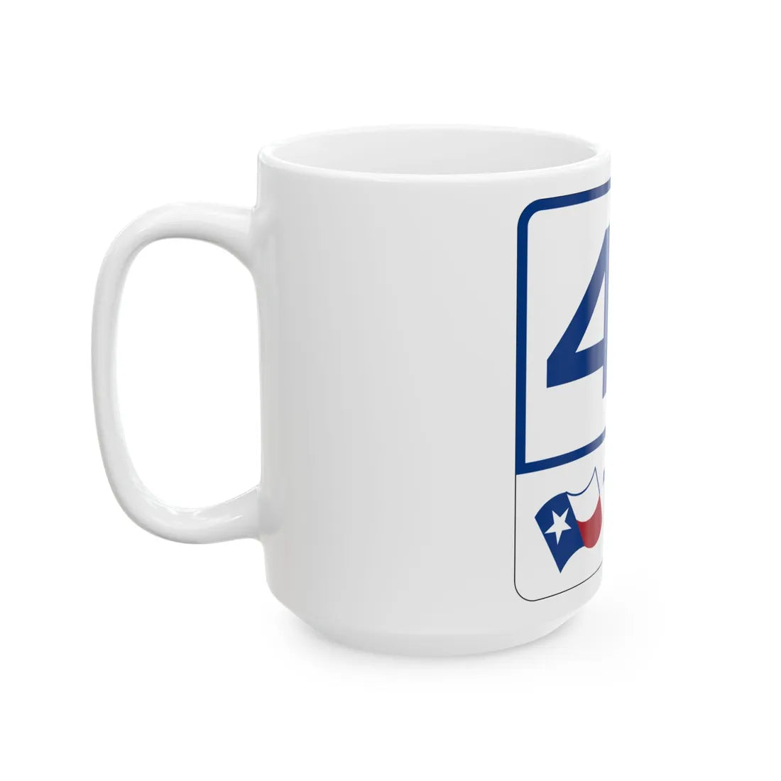 Toll Texas 45 (Texas) (Road Sign) White Coffee Mug - Go Mug Yourself