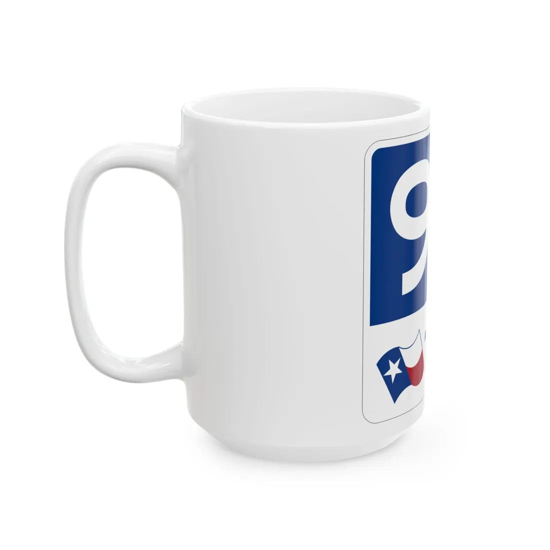 Toll Texas 99 new (Texas) (Road Sign) White Coffee Mug - Go Mug Yourself