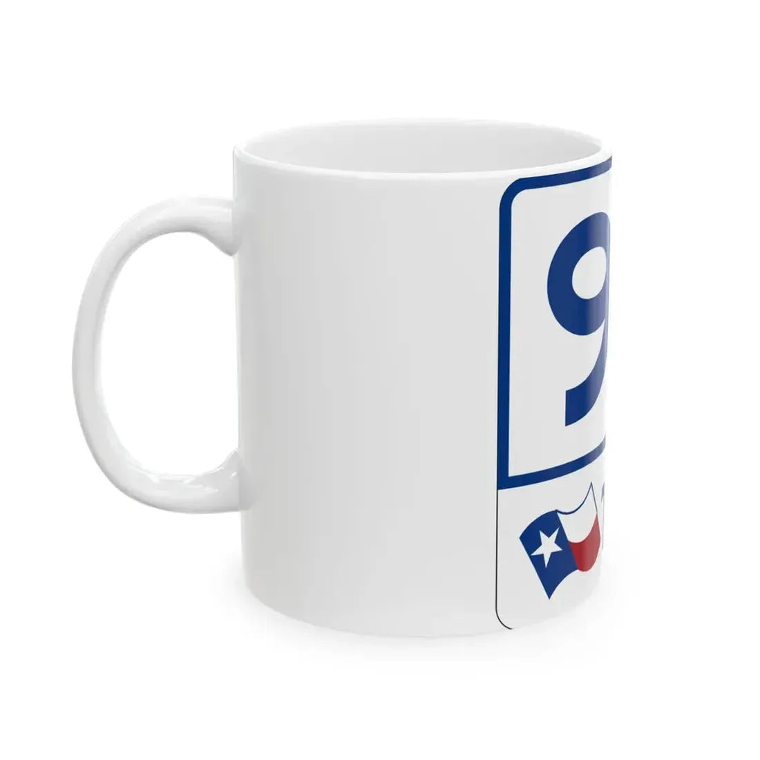 Toll Texas 99 (Texas) (Road Sign) White Coffee Mug - Go Mug Yourself