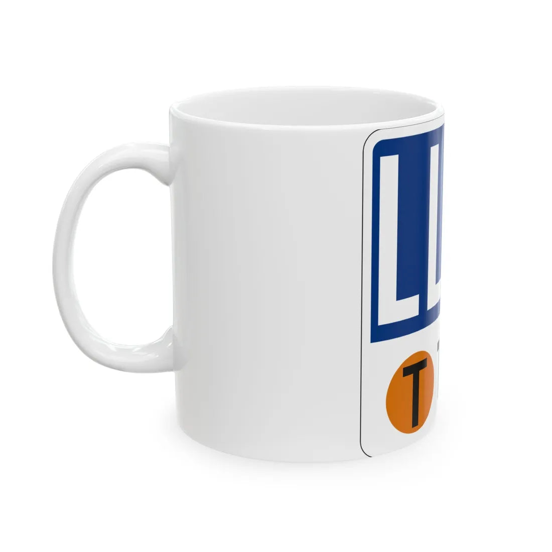 Toll Texas LLTB new (Texas) (Road Sign) White Coffee Mug - Go Mug Yourself