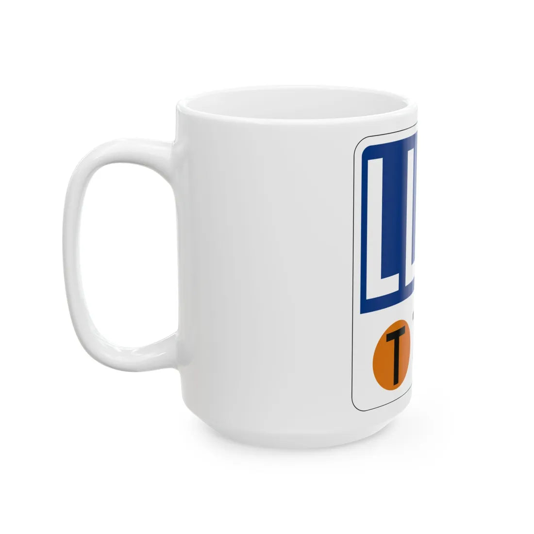 Toll Texas LLTB new (Texas) (Road Sign) White Coffee Mug - Go Mug Yourself