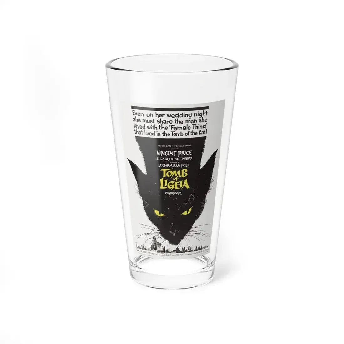 TOMB OF LIGEIA 1964 Movie Poster - Pint Glass 16oz 16oz - Go Mug Yourself