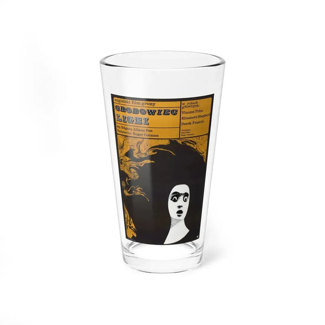 TOMB OF LIGEIA (2) 1964 Movie Poster - Pint Glass 16oz 16oz - Go Mug Yourself