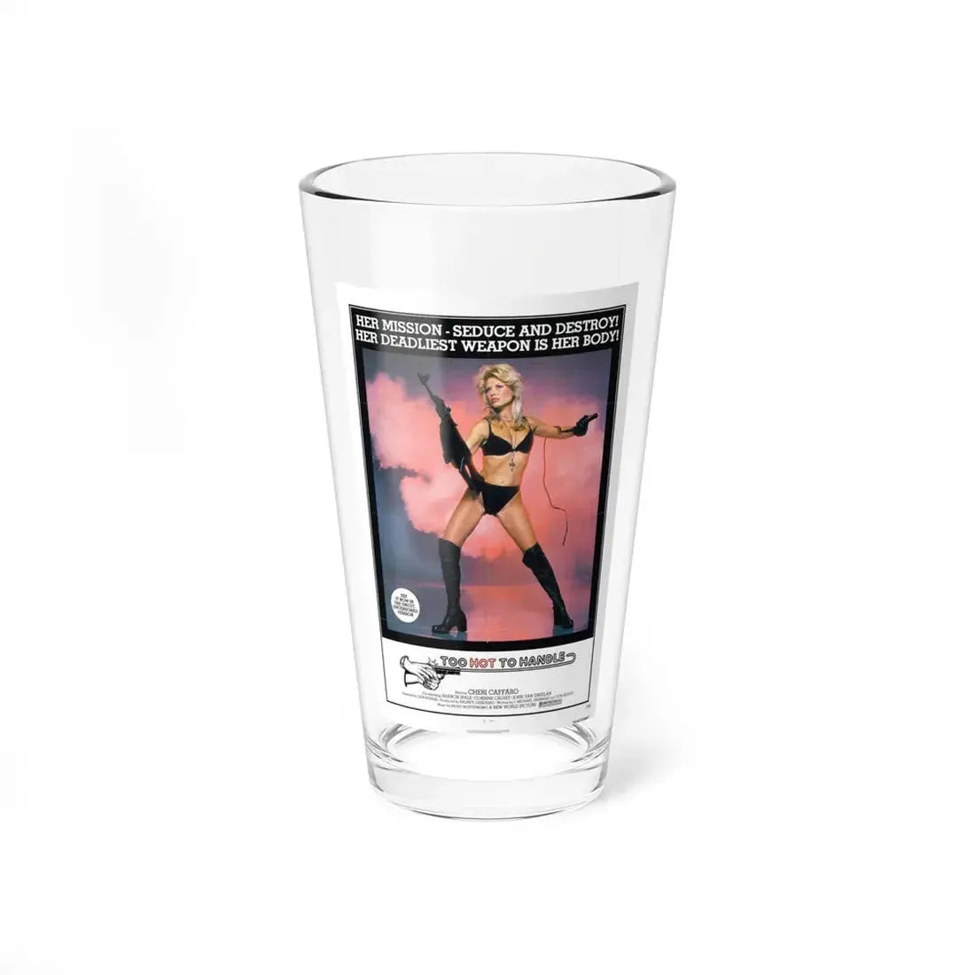 TOO HOT TO HANDLE 1977 Movie Poster - Pint Glass 16oz 16oz - Go Mug Yourself