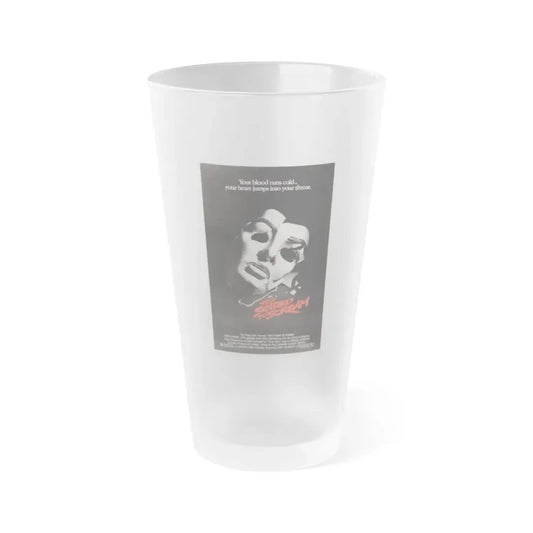 TOO SCARED TO SCREAM 1984 Movie Poster - Frosted Pint Glass 16oz 16oz Frosted - Go Mug Yourself