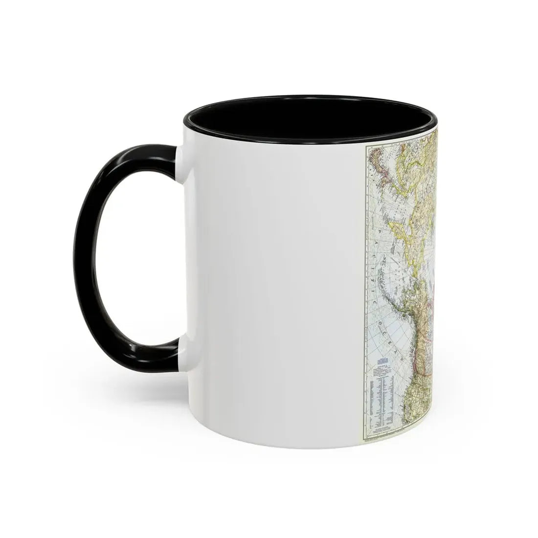 Top Of The World (1949) (Map) Accent Coffee Mug - Go Mug Yourself