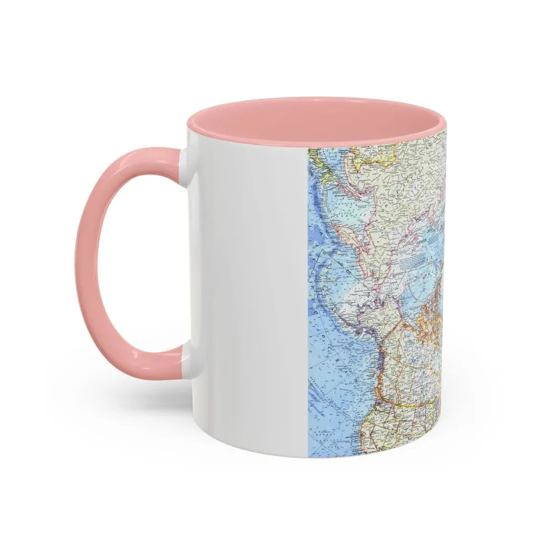 Top Of The World (1965) (Map) Accent Coffee Mug - Go Mug Yourself