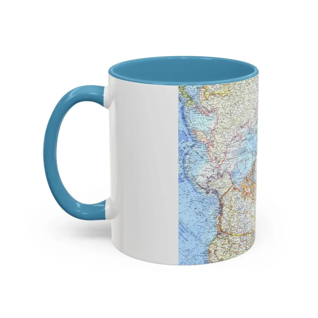 Top Of The World (1965) (Map) Accent Coffee Mug - Go Mug Yourself
