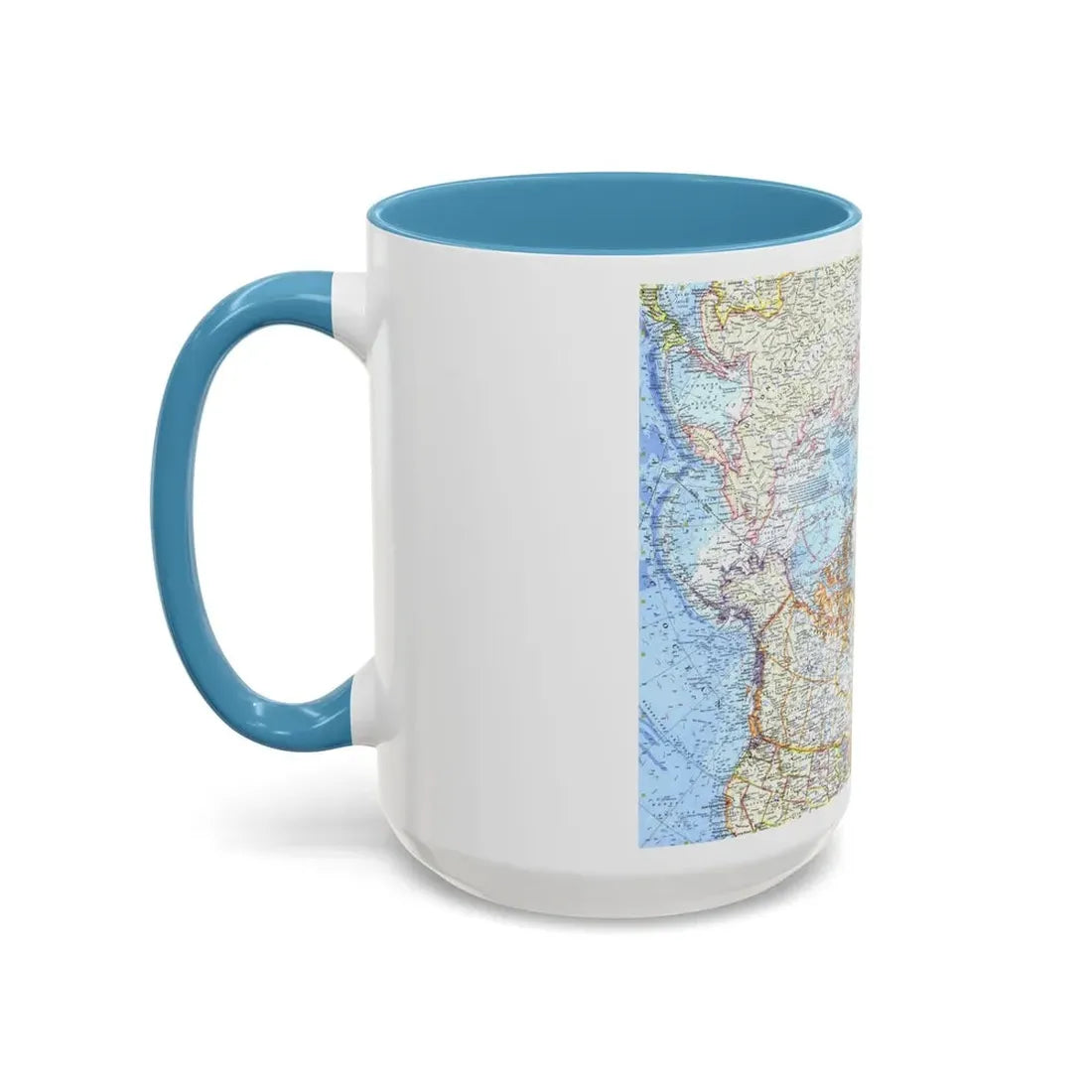 Top Of The World (1965) (Map) Accent Coffee Mug - Go Mug Yourself