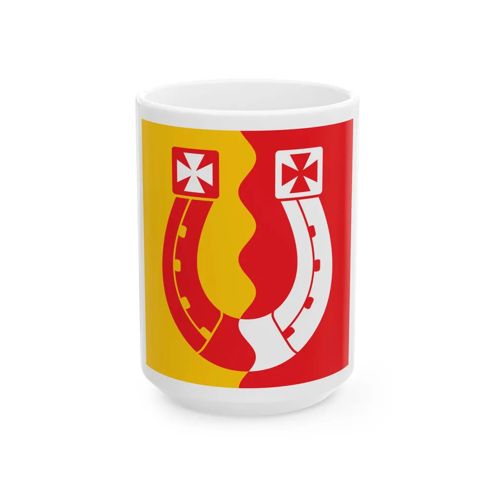 Tori valla lipp (Estonia) White Coffee Mug 15oz - Go Mug Yourself
