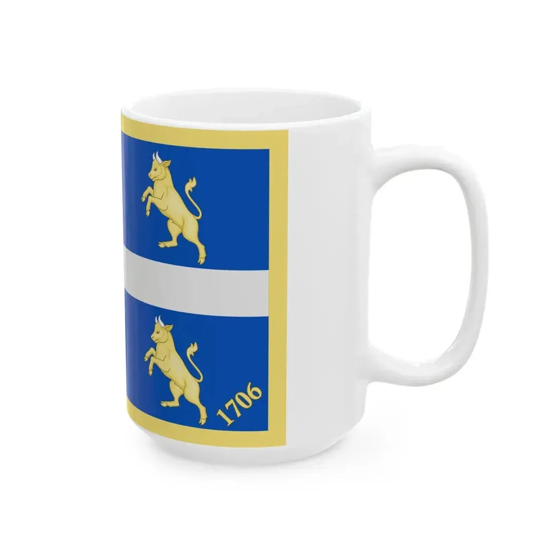 Torino-Bandiera (Italy) White Coffee Mug - Go Mug Yourself