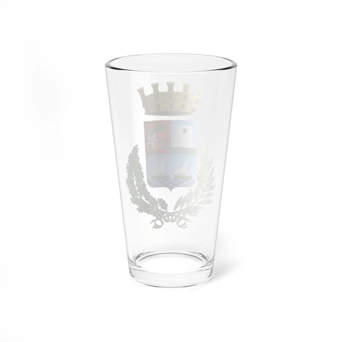 Tortolì-Stemma (Italy) (Coat of Arms) Pint Glass 16oz - Go Mug Yourself