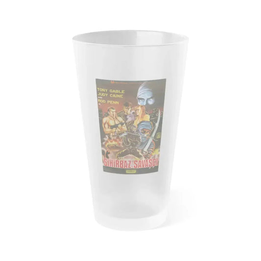 TOUGH NINJA THE SHADOW WARRIOR 1986 Movie Poster - Frosted Pint Glass 16oz 16oz Frosted - Go Mug Yourself