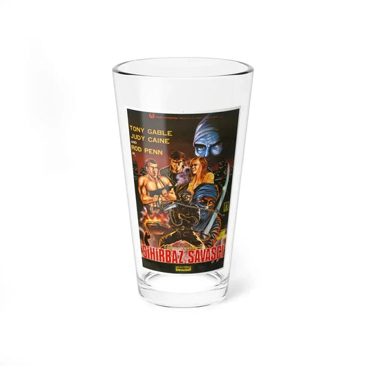 TOUGH NINJA THE SHADOW WARRIOR 1986 Movie Poster - Pint Glass 16oz 16oz - Go Mug Yourself