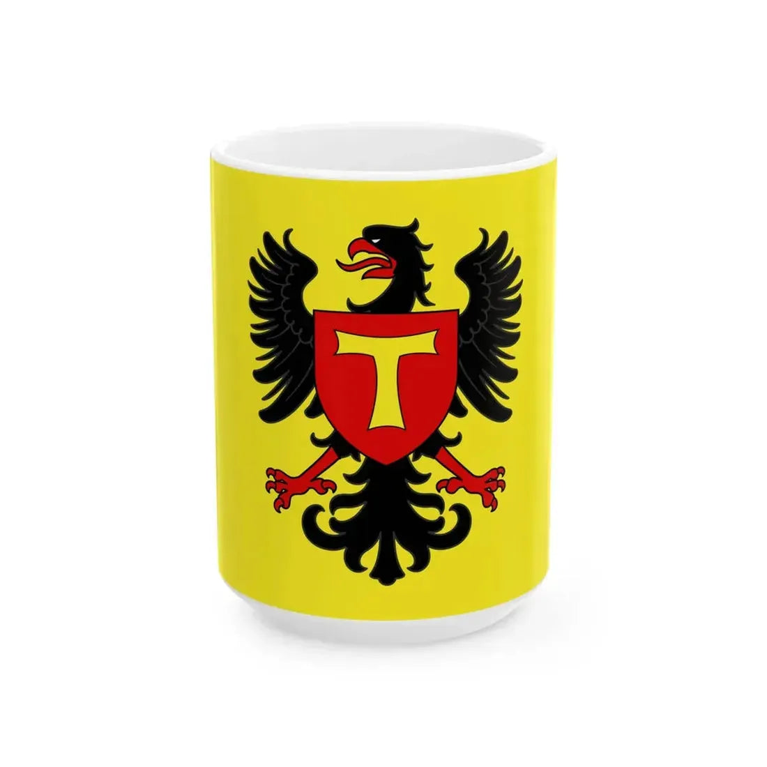 Toul Flag (France) White Coffee Mug 15oz - Go Mug Yourself