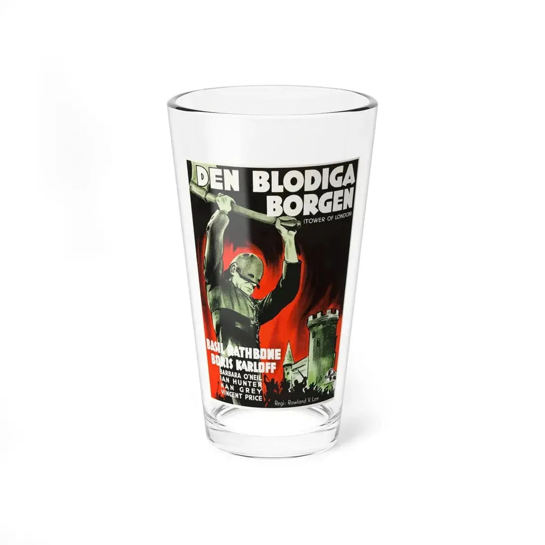 TOWER OF LONDON (SWEDISH) 1939 Movie Poster - Pint Glass 16oz 16oz - Go Mug Yourself