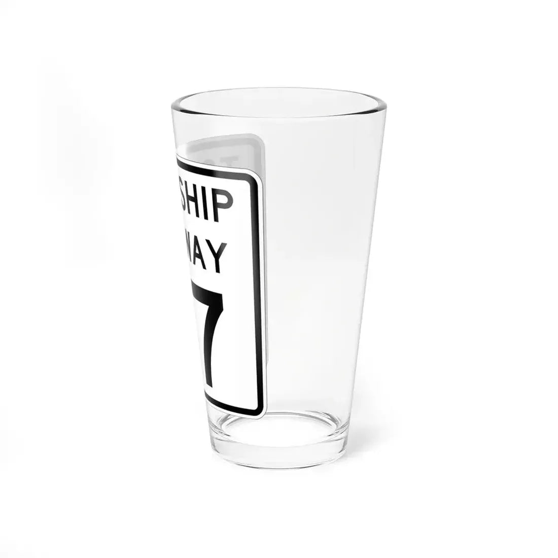 Township Highway 37 Wyandot County Ohio (Ohio) (Road Sign) Pint Glss 16oz - Go Mug Yourself