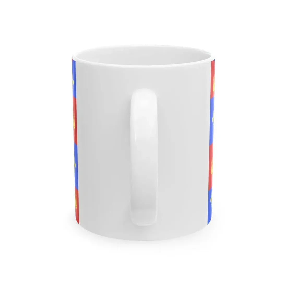 Traditional flag of Vendee (France) White Coffee Mug - Go Mug Yourself