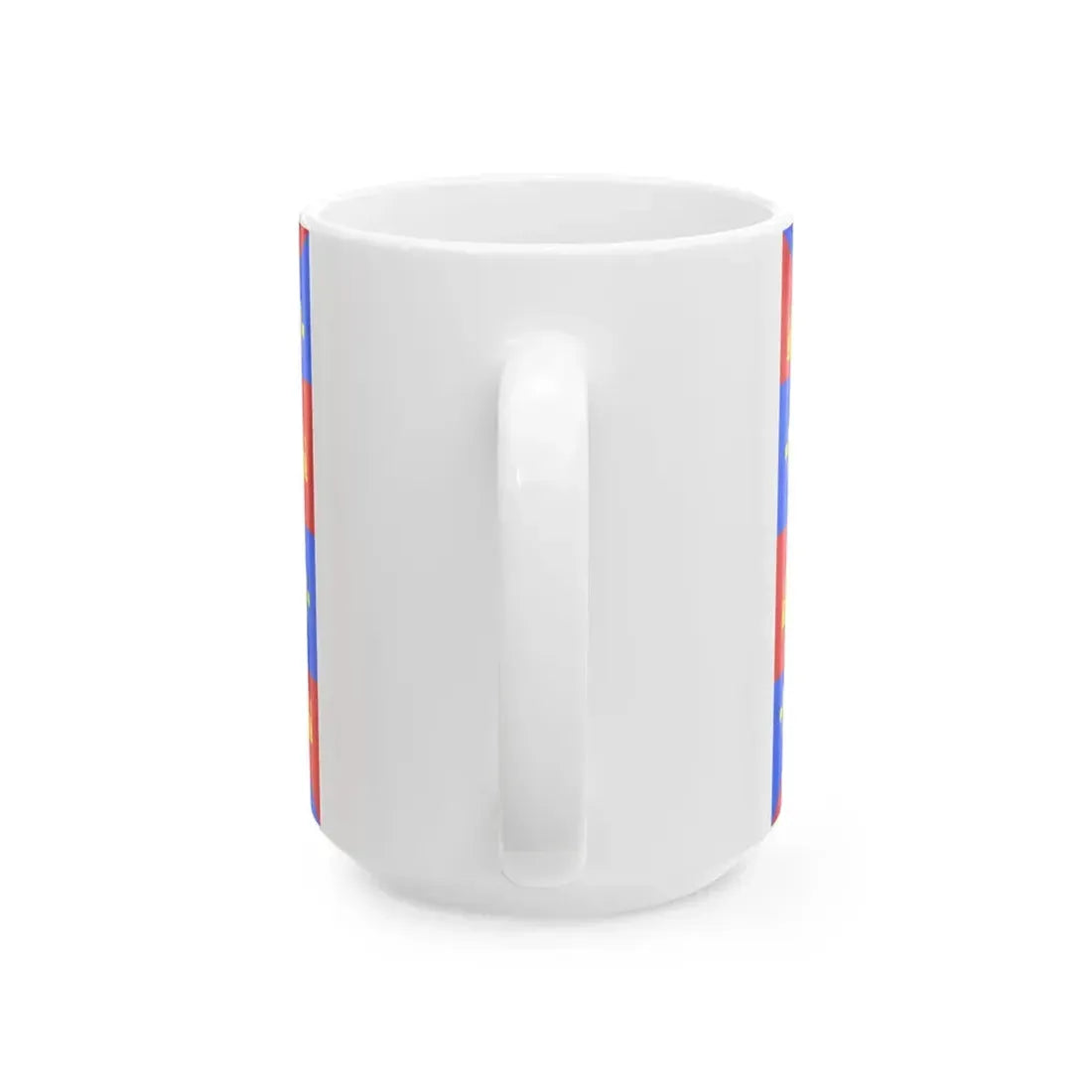 Traditional flag of Vendee (France) White Coffee Mug - Go Mug Yourself