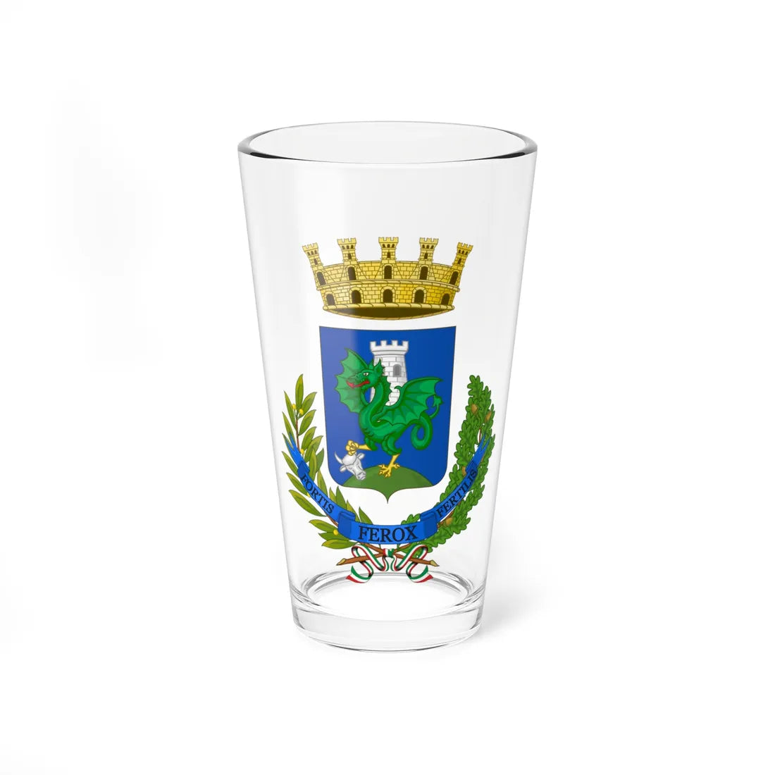 Trani-Stemma (Italy) (Coat of Arms) Pint Glass 16oz 16oz - Go Mug Yourself