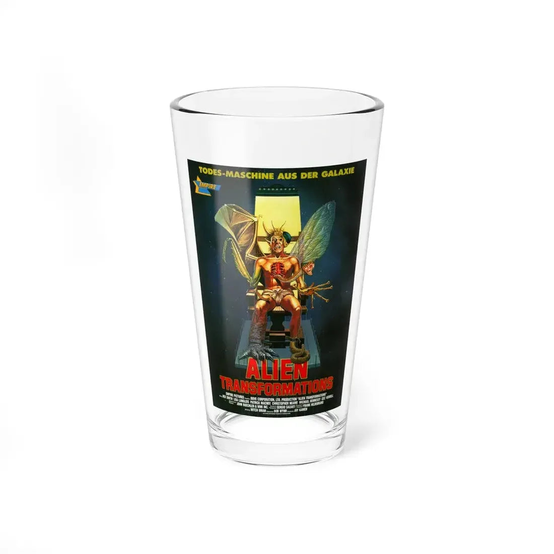 TRANSFORMATIONS 1988 Movie Poster - Pint Glass 16oz 16oz - Go Mug Yourself