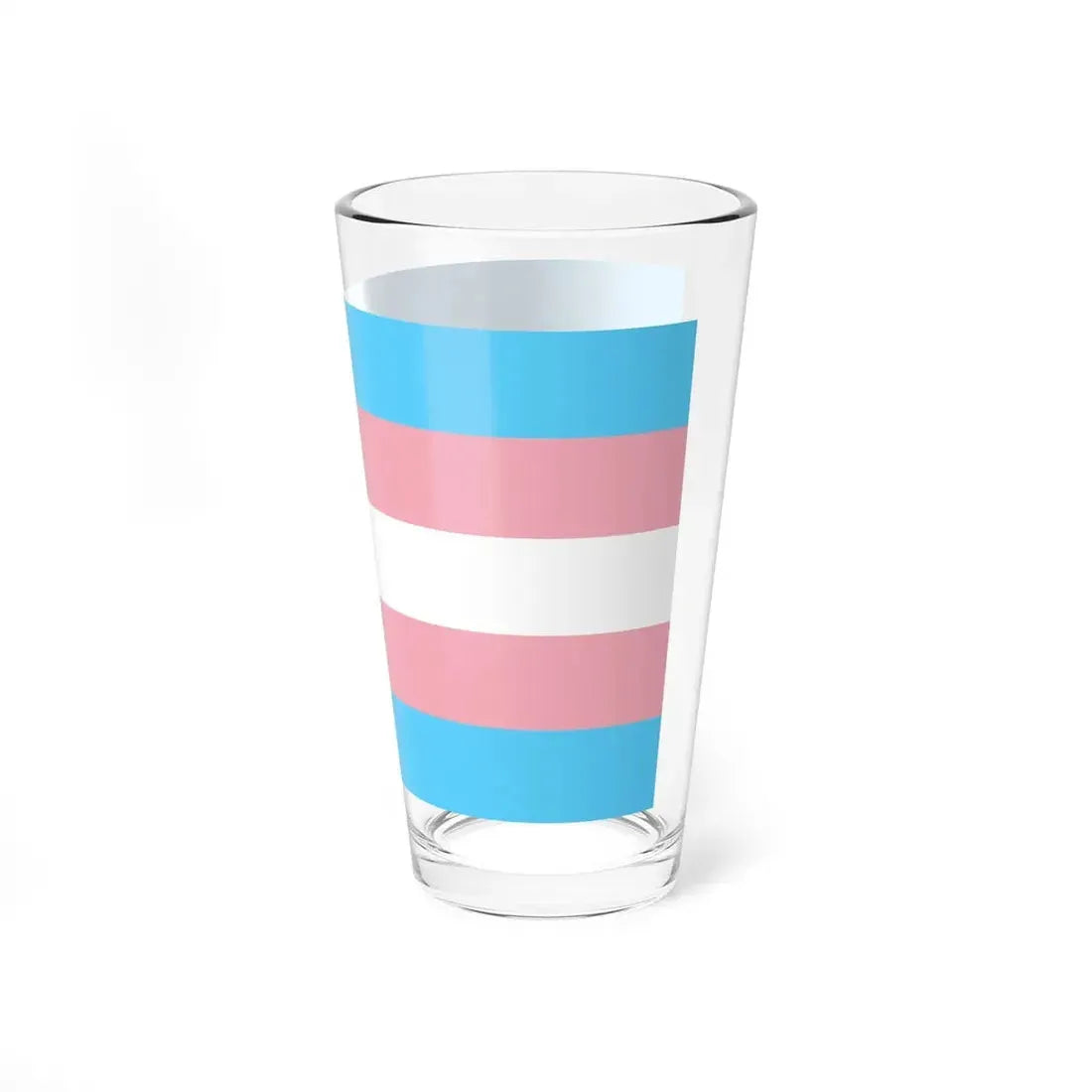 Transgender Pride Flag - Pint Glass 16oz - Go Mug Yourself
