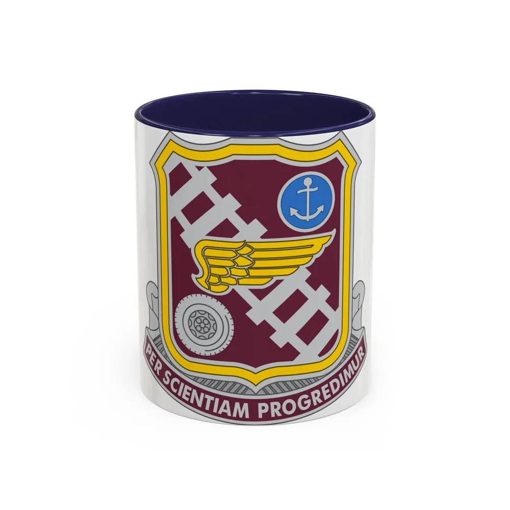 Transportation Center and School 2 (U.S. Army) Accent Coffee Mug 11oz Navy - Go Mug Yourself
