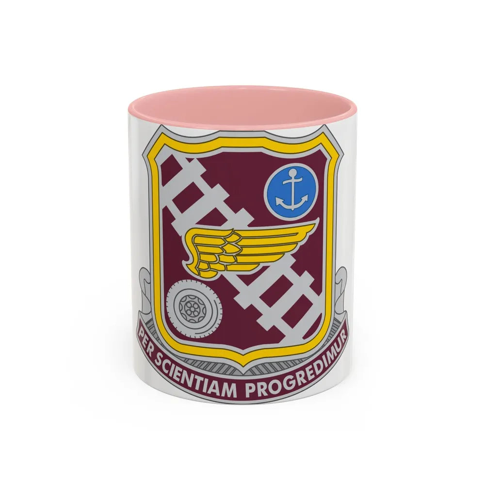 Transportation Center and School 2 (U.S. Army) Accent Coffee Mug 11oz Pink - Go Mug Yourself