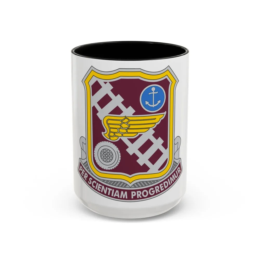 Transportation Center and School 2 (U.S. Army) Accent Coffee Mug 15oz Black - Go Mug Yourself