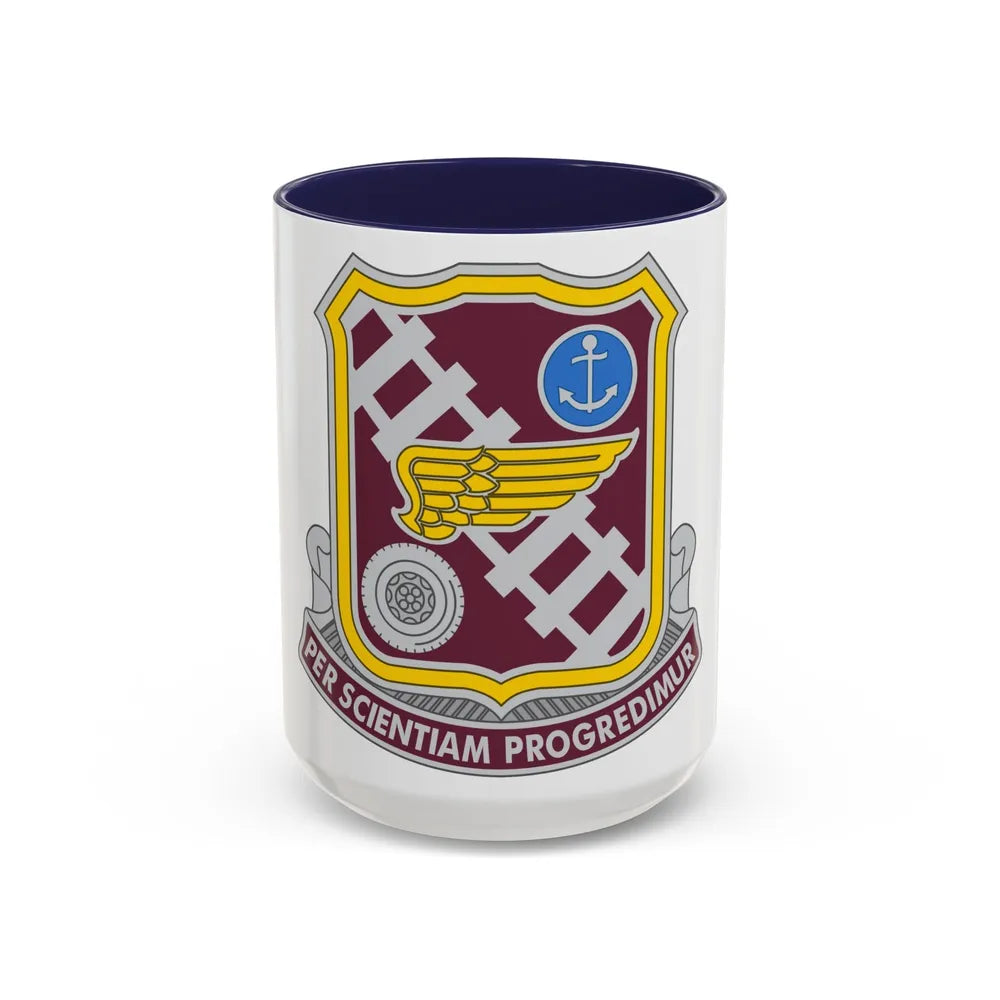 Transportation Center and School 2 (U.S. Army) Accent Coffee Mug 15oz Navy - Go Mug Yourself
