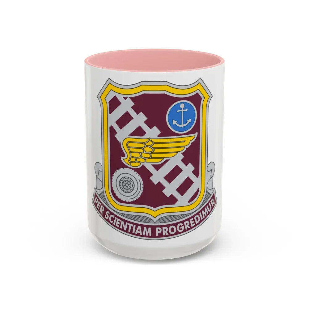 Transportation Center and School 2 (U.S. Army) Accent Coffee Mug 15oz Pink - Go Mug Yourself