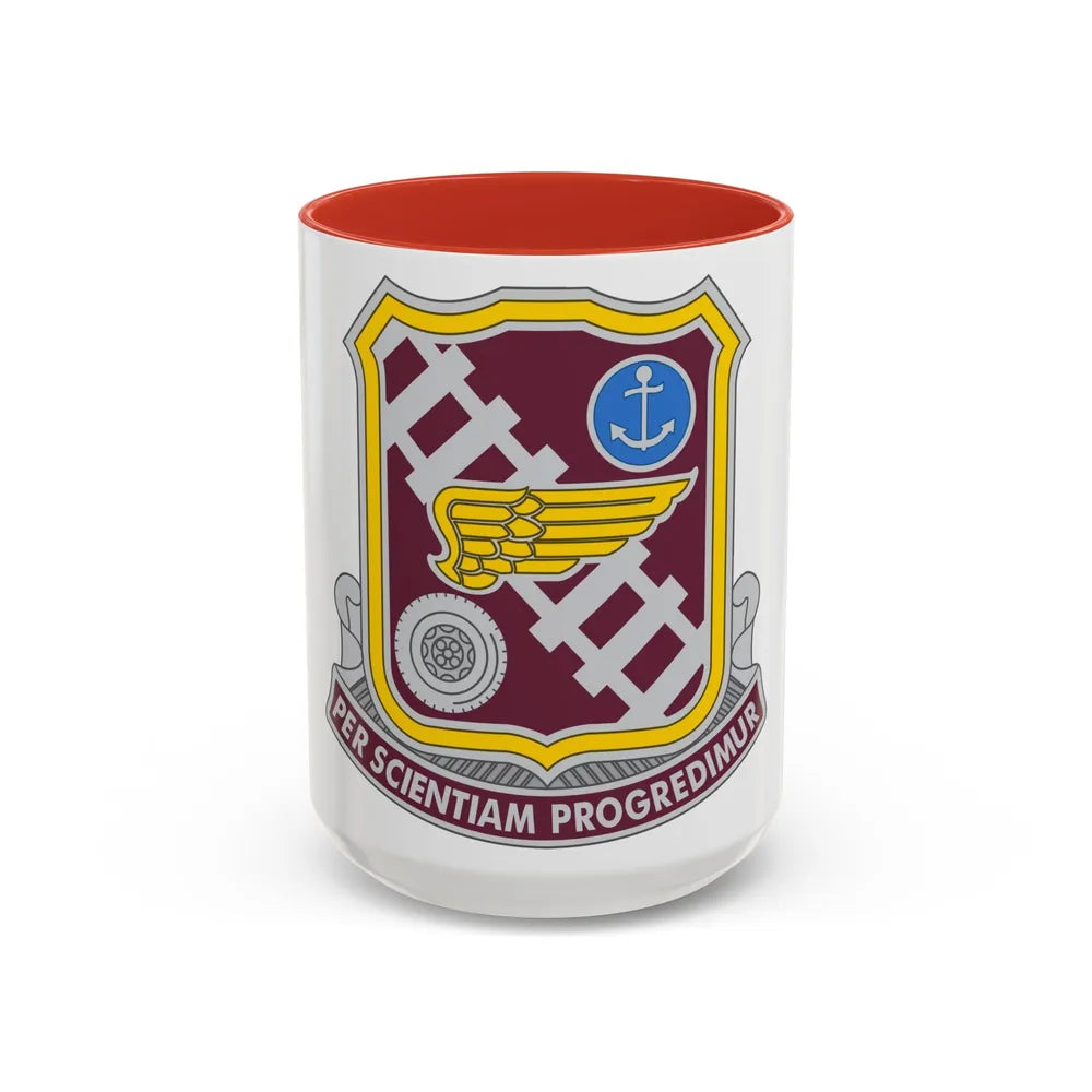 Transportation Center and School 2 (U.S. Army) Accent Coffee Mug 15oz Red - Go Mug Yourself