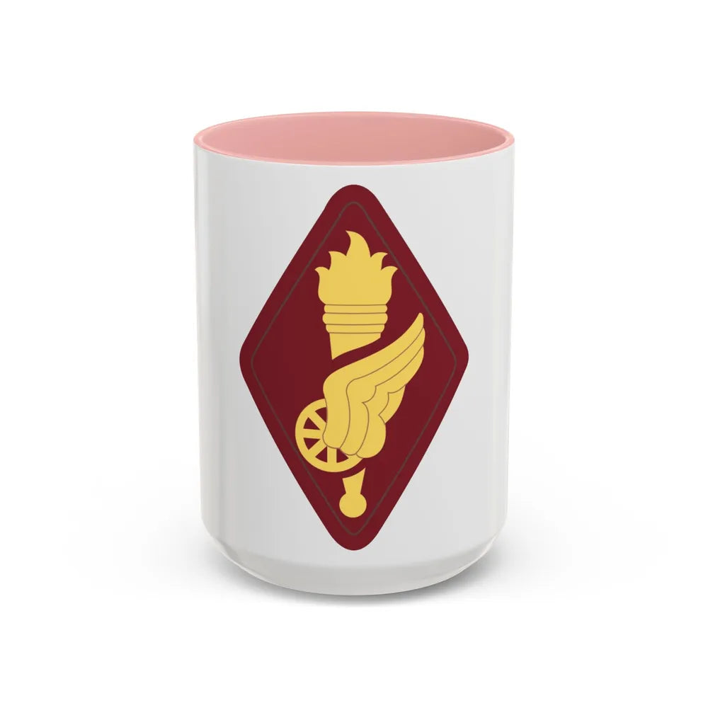 Transportation Center and School (U.S. Army) Accent Coffee Mug 15oz Pink - Go Mug Yourself