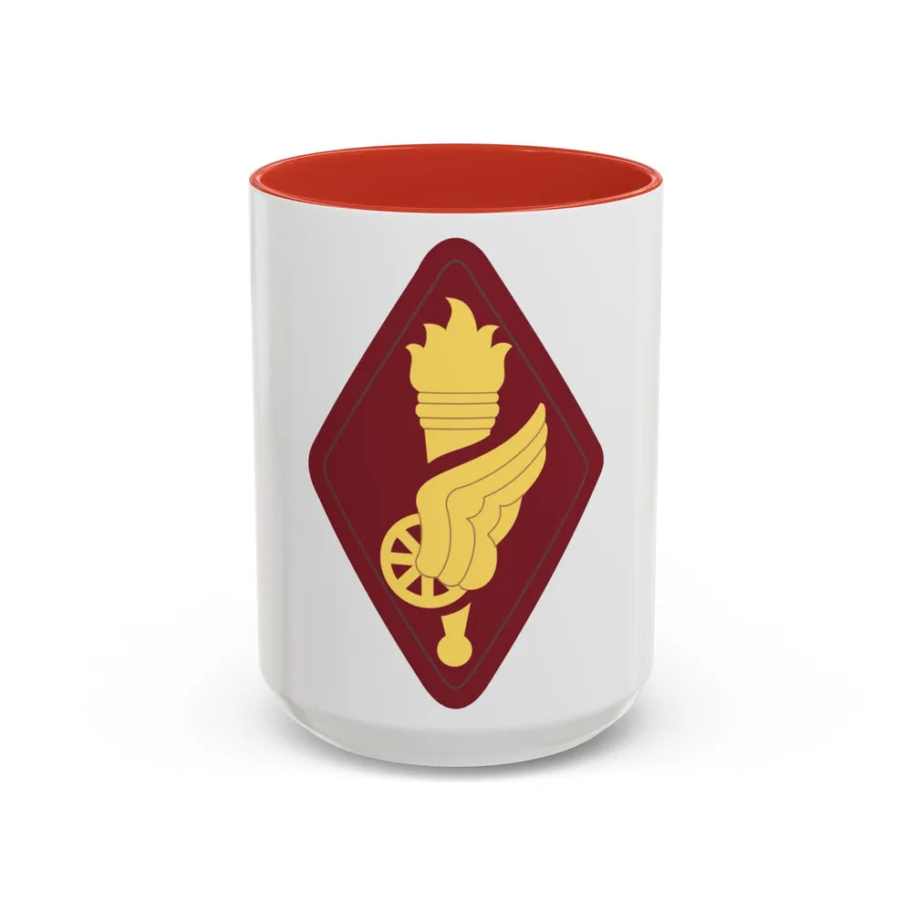 Transportation Center and School (U.S. Army) Accent Coffee Mug 15oz Red - Go Mug Yourself