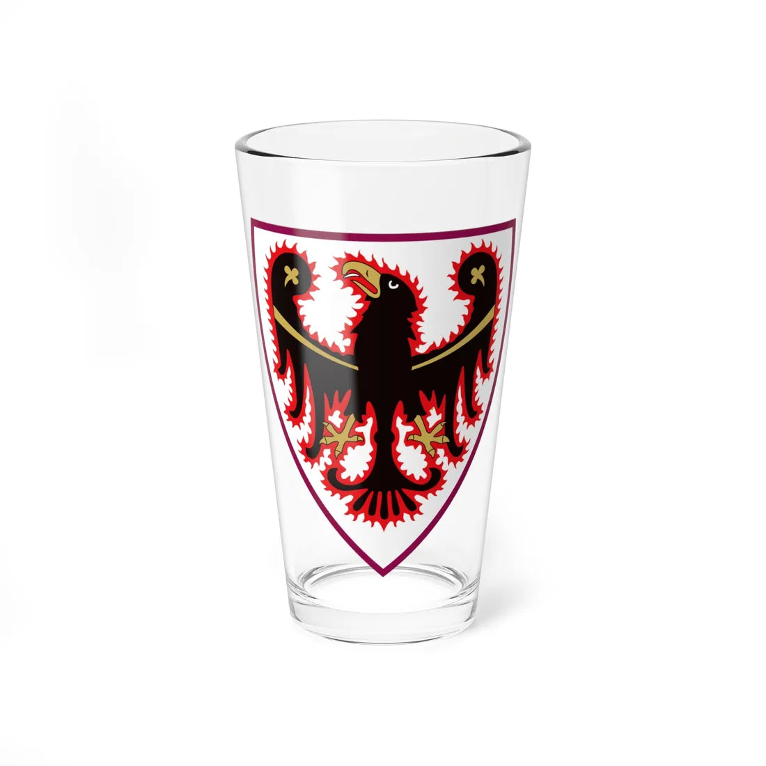 Trentino CoA shield (Italy) (Coat of Arms) Pint Glass 16oz 16oz - Go Mug Yourself