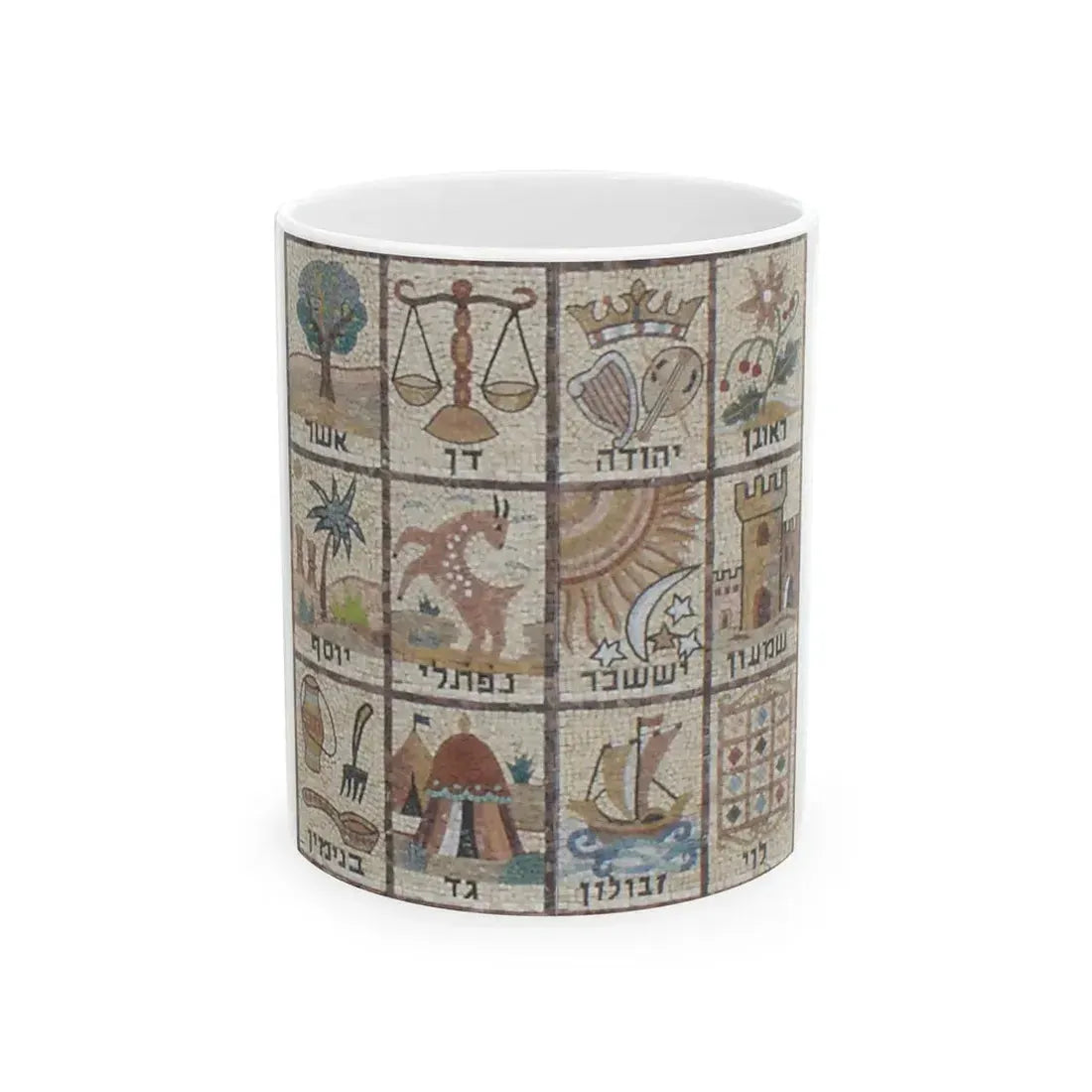 Tribes of Israel - White Coffee Mug 11oz - Go Mug Yourself