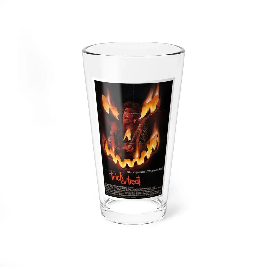 TRICK OR TREAT 1986 Movie Poster - Pint Glass 16oz 16oz - Go Mug Yourself