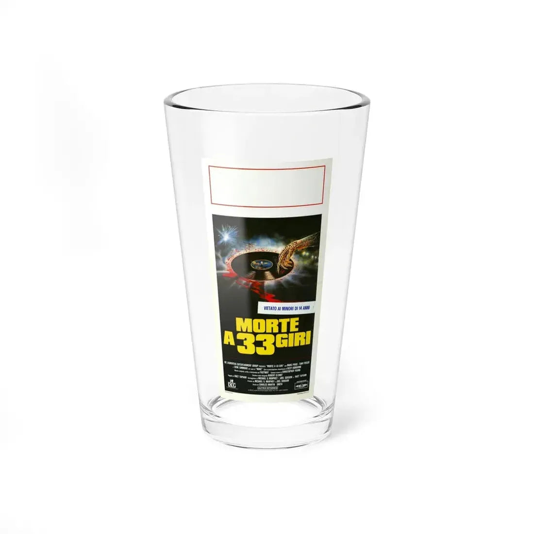 TRICK OR TREAT (ITALIAN) 1986 Movie Poster - Pint Glass 16oz 16oz - Go Mug Yourself