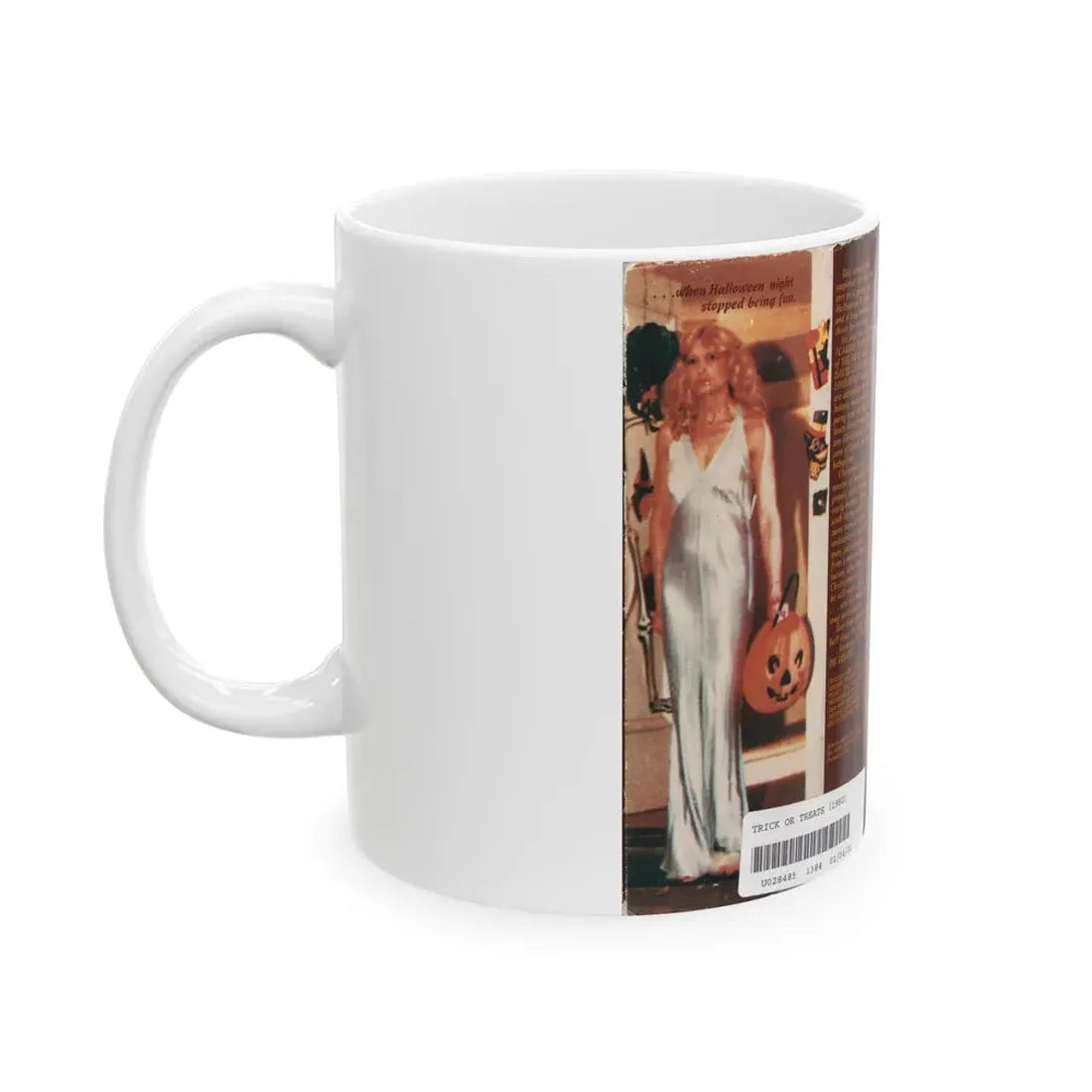 TRICK OR TREAT (VHS COVER) - White Coffee Mug - Go Mug Yourself